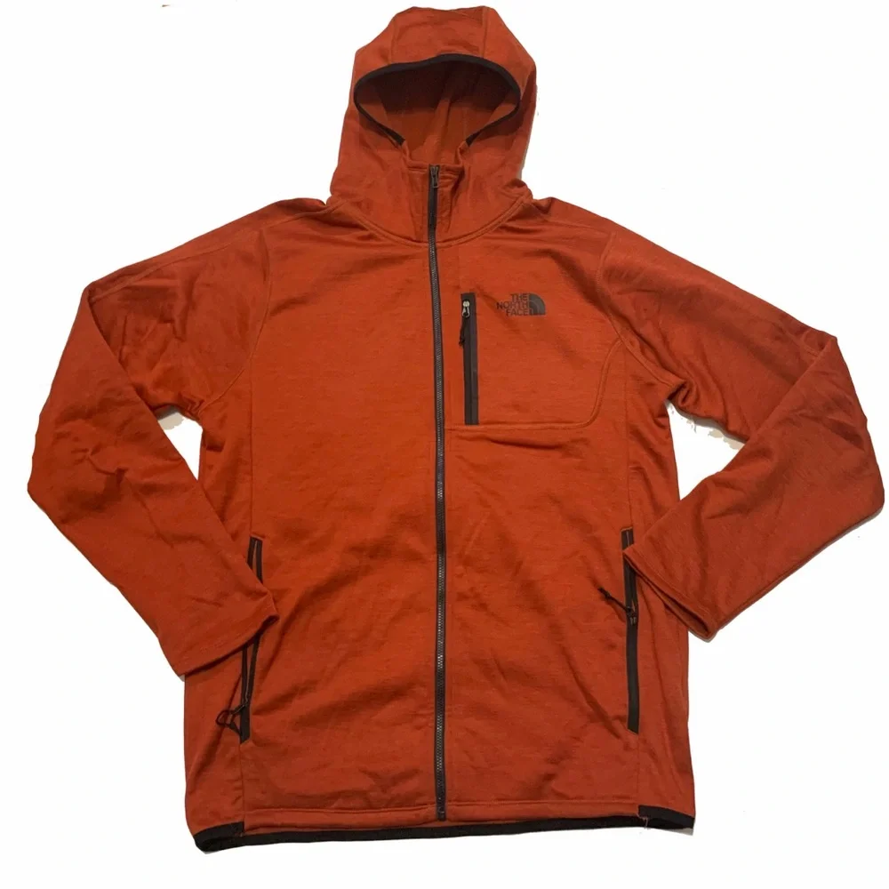 The North Face Men's Burnt Orange fleece Jacket